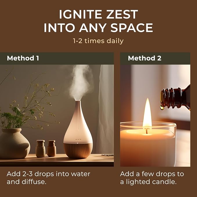 Gya Labs Grapefruit Essential Oil - 0.34 Fl Oz - for Hair, Skin, Diffuser, Aromatherapy & DIY Candle Making Scent