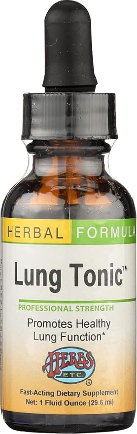 Herbs Etc - Lung Tonic - Promotes Healthy Lung Function - 1fl oz