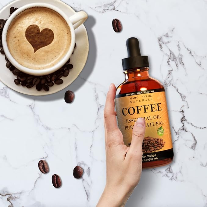 Coffee Essential Oil (1 oz), Premium Therapeutic Grade, 100% Pure and Natural, Perfect for Aromatherapy, Diffuser, DIY by Mary Tylor Naturals