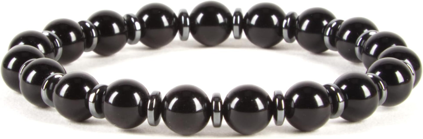 Cherry Tree Collection - Small, Medium, Large Sizes - Gemstone Beaded Bracelets For Women and Men - 8mm Round Beads