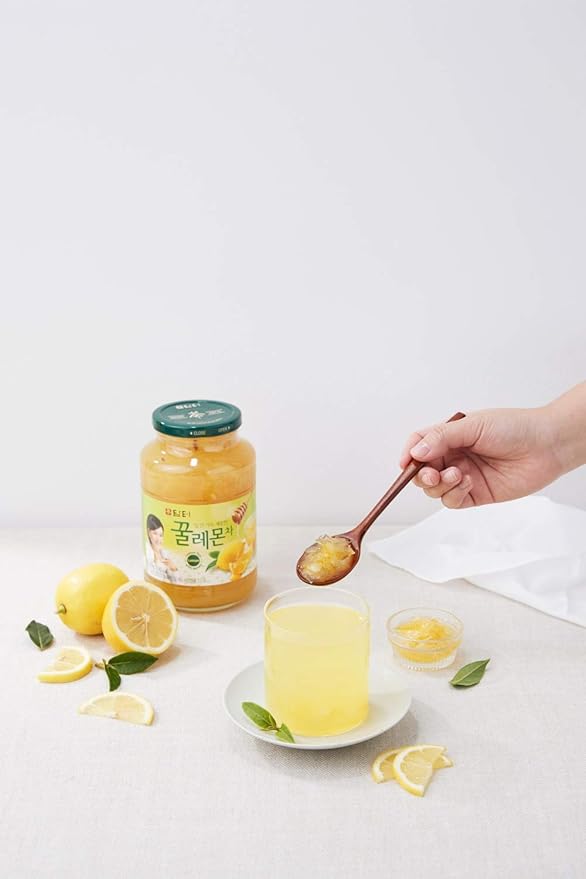 Damtuh Honey Lemon Tea 2.2lb (35.3 fl oz) – Traditional Korean Preserved Lemon with Honey, Refreshing Citrus Herbal Tea, Fruit Marmalade Preserve