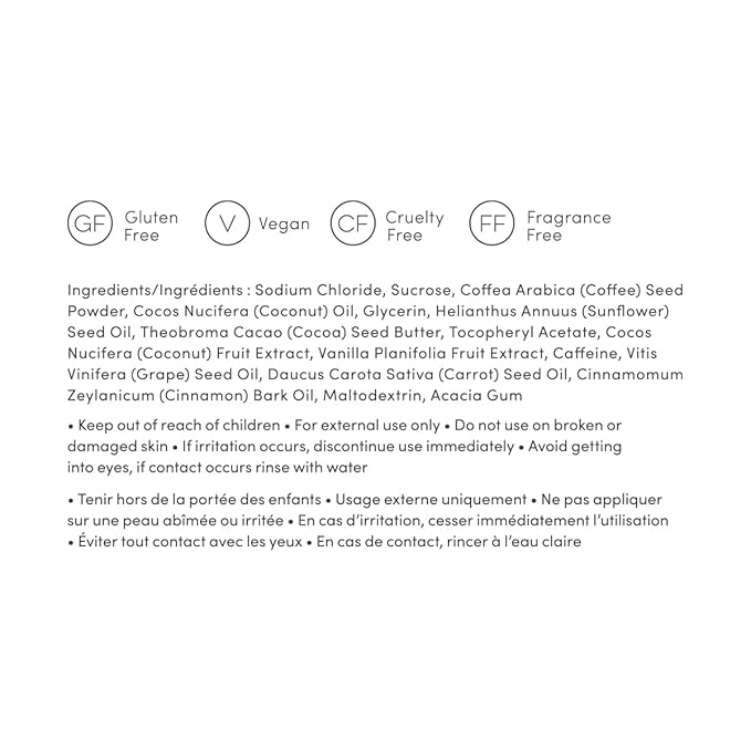 Uncommon Beauty Coffee Scrub - Exfoliating and Hydrating Body Scrub - Dry Scrub with Coconut Oil and Cocoa Butter - All Skin Types, Vegan, Cruelty Free, Synthetic Fragrance Free, 9 OZ