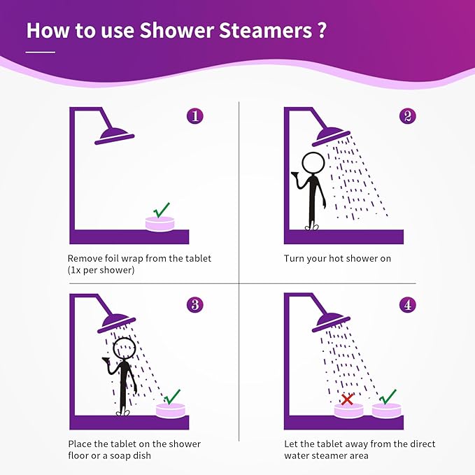 Shower Steamers Aromatherapy, Christmas Gifts for Women or Men, Organic Shower Bombs with Chamomile Rose Lavender Mint Watermelon Eucalyptus Essential Oil, 18-Pack Bath Bombs Birthday Gift