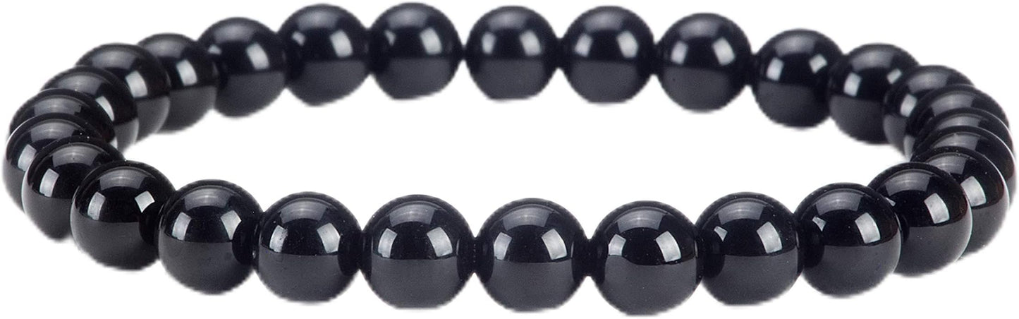 Cherry Tree Collection - Small, Medium, Large Sizes - Gemstone Beaded Bracelets For Women and Men - 6mm Round Beads