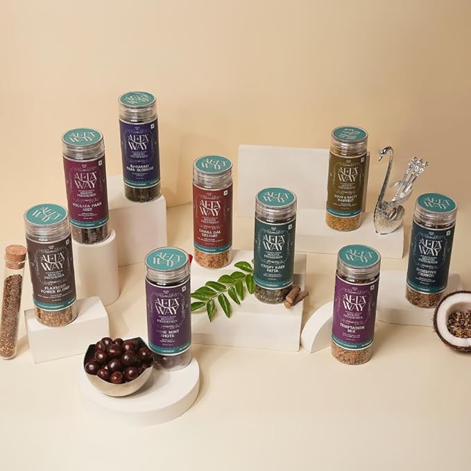 Flaxseed Power Blend 4.93 oz (140g) – Authentic Indian Mukhwas/Mouth Freshener & Healthy Snack with Flaxseeds,Dry Mango Seeds & Sesame Seeds – Sugar-Free,Vegan, No Tobacco,No Artificial Preservatives