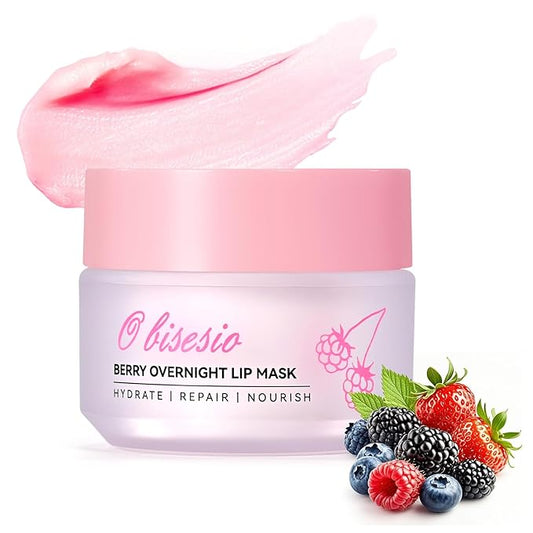 Lip Sleeping Mask,Moisturizing Lip Balm Containing Squalane and Jojoba Oil,Lip Care Cream That Provides Long-Lasting Moisture and Deep Nourishment,Fruity-Scented Lip Balm,Light and Non-Sticky.