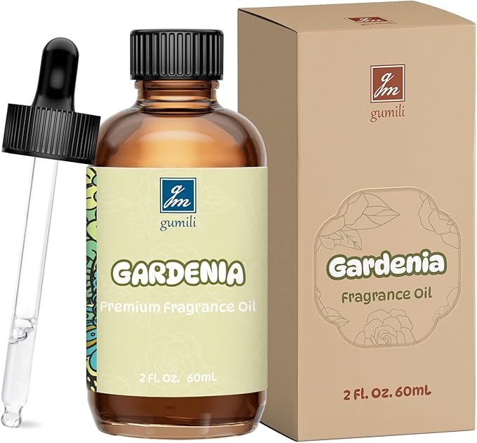 Gardenia Fragrance Oil 2 Oz, Natural Scent Oil for Home Essential Oils Diffuser, Candle Making, Soap Making, DIY Body Oils, Perfume, Body Mist, Spray - Floral Scent