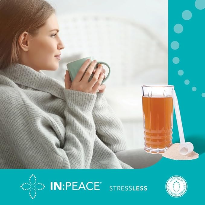 In:TotalWellness IN:Peace Herbal Calming Formula. 20 Serving Pouch, Wild Berry Flavor. 9 Herb Antioxidant + Adaptogen Blend. Clinically Proven Ingredients. Crafted by a Licensed Herbalist