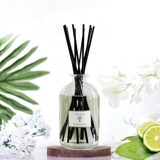 PRISTINE Himalayan Tea/Westin Hotel Inspired Scent Reed Diffuser for Home | Fresh Bergamot/White Tea Room Fragrance Reed Diffusers, Oil & Room Diffusers with Reed | Home Fragrance Scent Diffuser