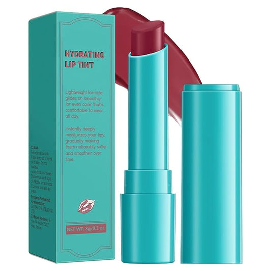 4 PCS Lip Tint Hydrating, Moisturizing Tinted Oil Balm, Stain Peel off Lipstick Gloss Set, Long Lasting Waterproof Non-stick Natural Ingredients Moisture Makeup Cup for Women(Muted Rose)