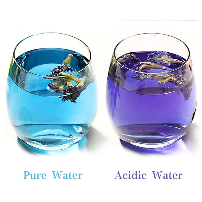 TIAN HU SHAN Butterfly Pea Flower Tea, Butterfly Pea Flowers Loose Leaf, 100% Natural Herbal Tea, 4 Ounce (Pack of 1)