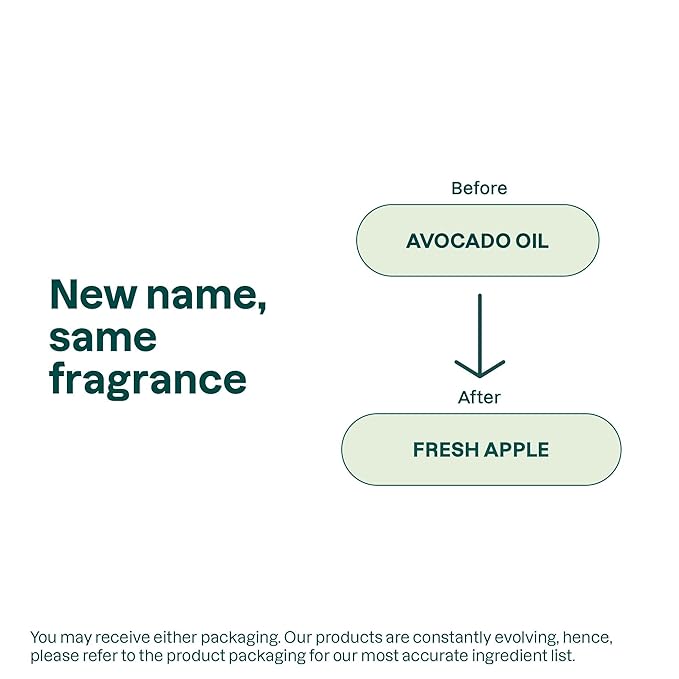 ATTITUDE Body Cream for Sensitive Skin with Oat, EWG Verified, Dermatologically Tested, Vegan, Fresh Apple Scent, 8 Fl Oz