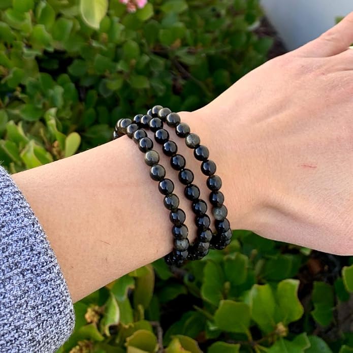 Adabele 1pc Natural Stretch Gemstone Bracelet 6mm (0.24 Inch) Bead 7" 7.5" 8 inch Healing Crystal Quartz Energy Chakra Jewelry Women Birthday Gift