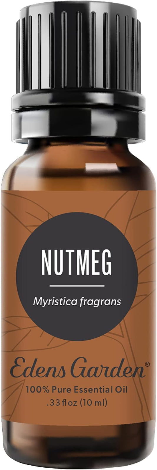 Edens Garden Nutmeg Essential Oil- 100% Pure Premium Grade, Undiluted, Natural, Therapeutic, Aromatherapy, The Best for Diffuser, Candle, Laundry, Humidifiers 10 ml (.33 fl oz)
