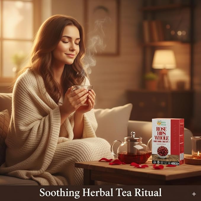 Herbs Botanica Rosehips Dried Rose Hip Herbal Tea, Homemade Sauce, Jellies, Soups, Seasoning, Syrup Vitamin C Rich 100% Naturally Dried Rosa Canina Cynorrhodon 5.30oz | Resealable Kraft Bag