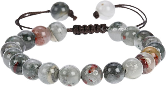 Energy Protection Crystal Handmade Adjustable Bead Bracelet Perfect for Men, Women’s Gift - Gemstone Healing Stretch Bracelet Pulsera Para Hombre Mujer Stocking Stuffer