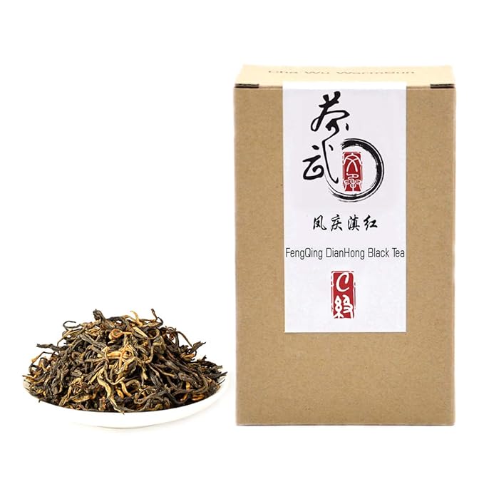 ChaWuWarmSun [C] FengQing DianHong Black Tea,8.8oz/250g,Loose Leaf,YunNan Big Leaf Arbor Tea.