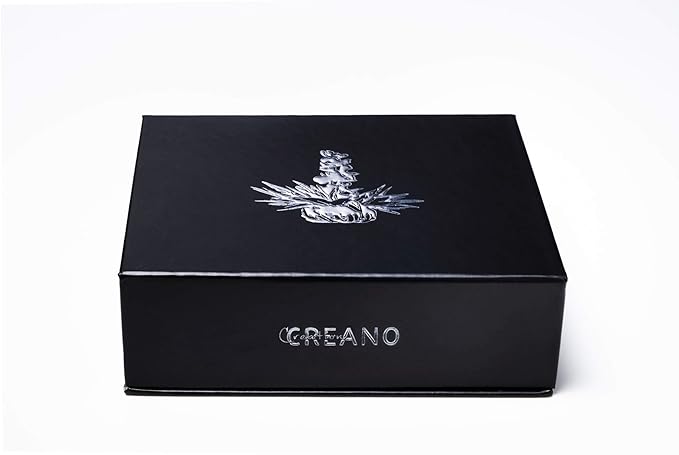 Creano Blooming Tea Mix 6pcs Set Flowering tea White Tea & Black Tea in Elegant Magnetic Box with Silver Embossing