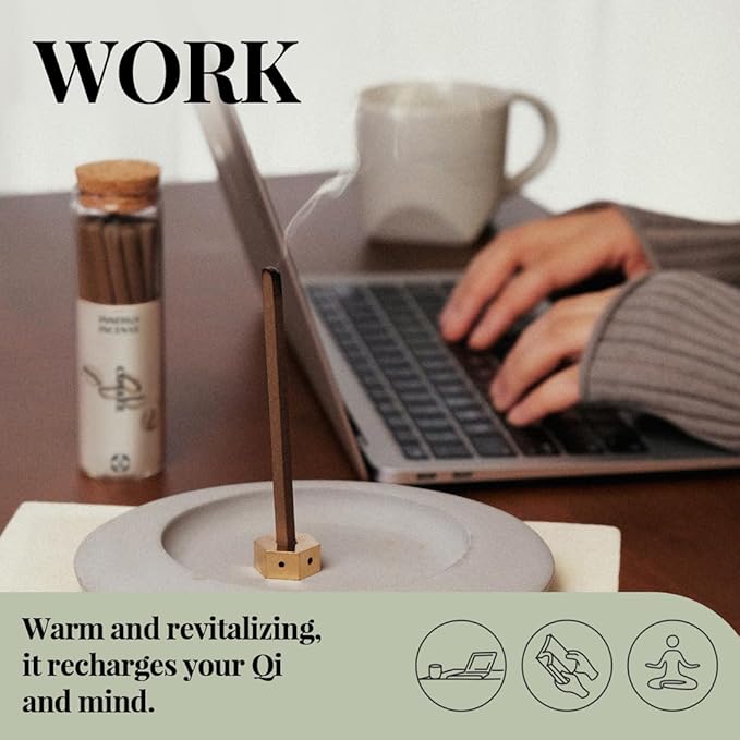 Concentrate Your Mind - Innergy Coffee Incense Sticks, Natural Gourmet Blend for Concentration, 35 Min Burn