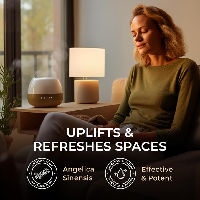 Gya Labs Angelica Root Essential Oil - 0.34 Fl Oz - for Hair, Skin, Diffuser, Aromatherapy & DIY Candle Making Scent