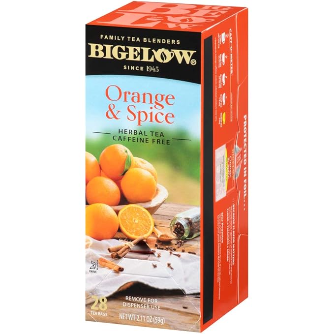 Bigelow Orange Spice Tea, 28 Count (Pack of 6)