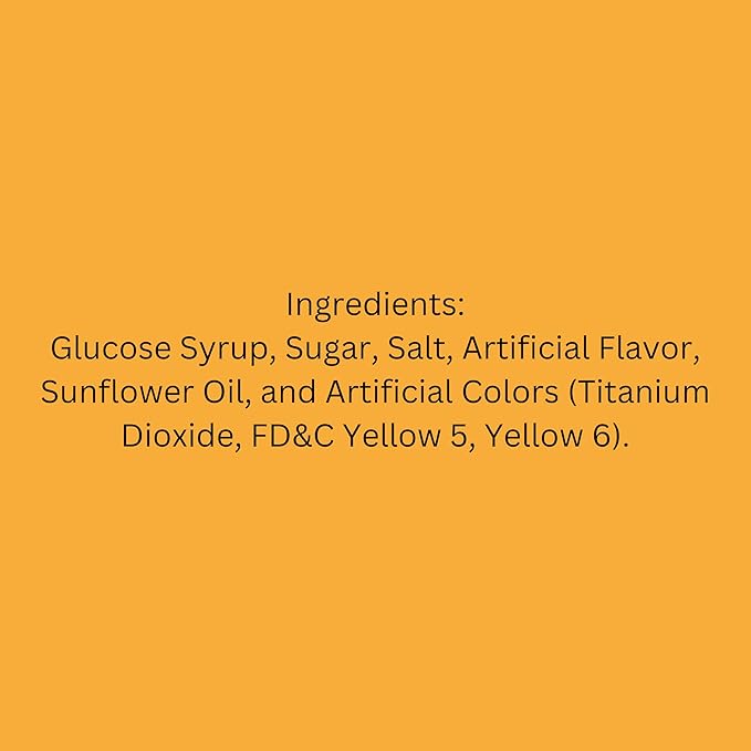 Halloween Butterscotch Hard Candy Disks - 6 lbs - Butter Scotch Flavored Old School Classic Hard Candies - Bulk American Vintage Candy Assortment- Individually Wrapped, 96 oz.