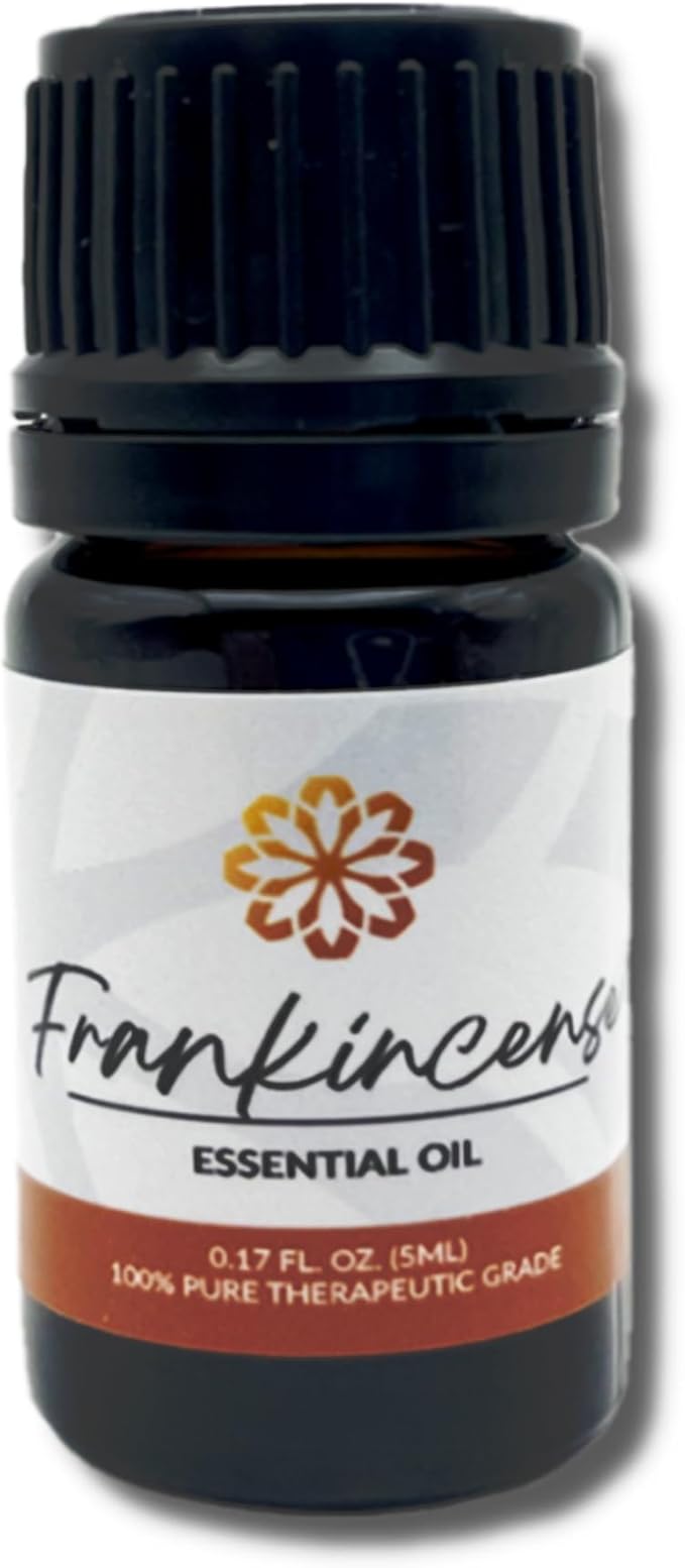 Essence Frankincense Essential Oil – 100% Pure & Therapeutic Grade – Perfect for Aromatherapy, Diffusers & Recharging Essence Nasal Diffuser Rings – Natural Stress & Mood Support (5mL)