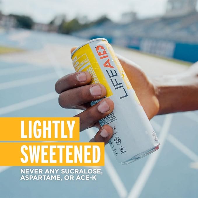 LIFEAID Vitality Blend, Daily Vitamins with Turmeric to Help Reduce Mild Inflammation from Everyday Stress, Healthy Soda Replacement, 100% Clean, Vegan, GF, 12 Fl Oz (Pack of 4)