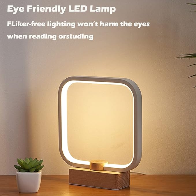 Bedside Table Lamp for Bedroom, 3-Color Temperature Lamp,Bedroom Bedside Night Light, Dimmable Led Lighting, Small Table Lamps for Living Room OfficeCreative Home Decor, Unique House warmging Gift