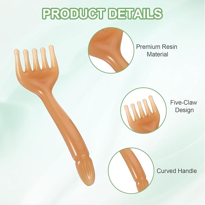 3 Pcs Head Massager Scalp Comb, Head Massager Five Claw Protable Hand Resin Comb, Guasha Tool Scalp Massager Tool Stimulator Stress Relax, Manual Hair Massager Scalp Combs Women Men Gifts