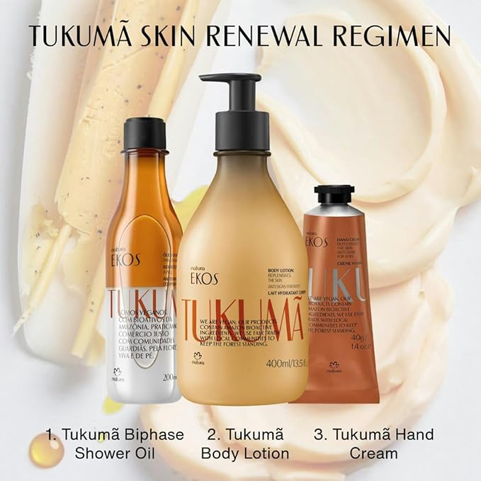 Natura – Tukumã Hyaluronic Acid Boosting Hand Cream - Moisturize & Improve Skin Texture - Anti-Signs & Anti-Aging - Vegan Skin Care - Brazilian Beauty Secrets - Self Care & Body Care - 1.41oz (40g)