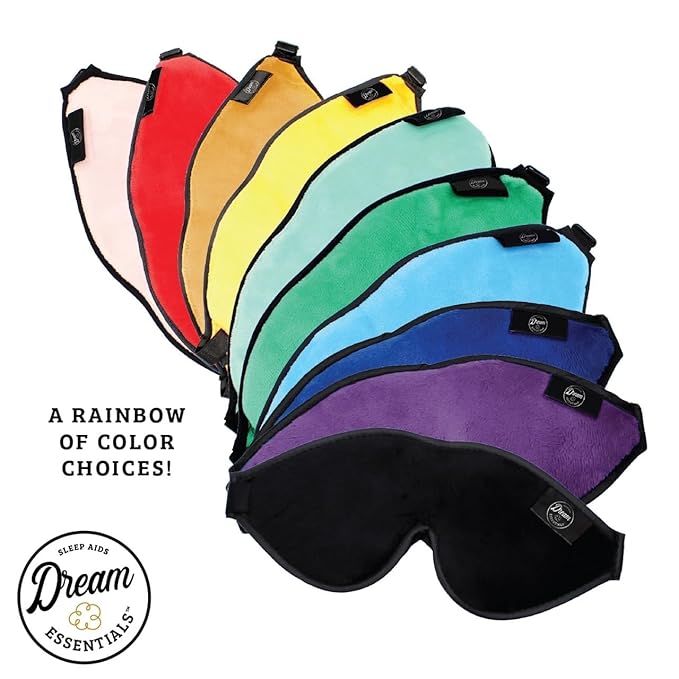 Dream Essentials Escape Luxury Sleep Mask Kit with Eye Cavities, Earplugs and Carry Pouch - Princess Pink Pink, Gift Set