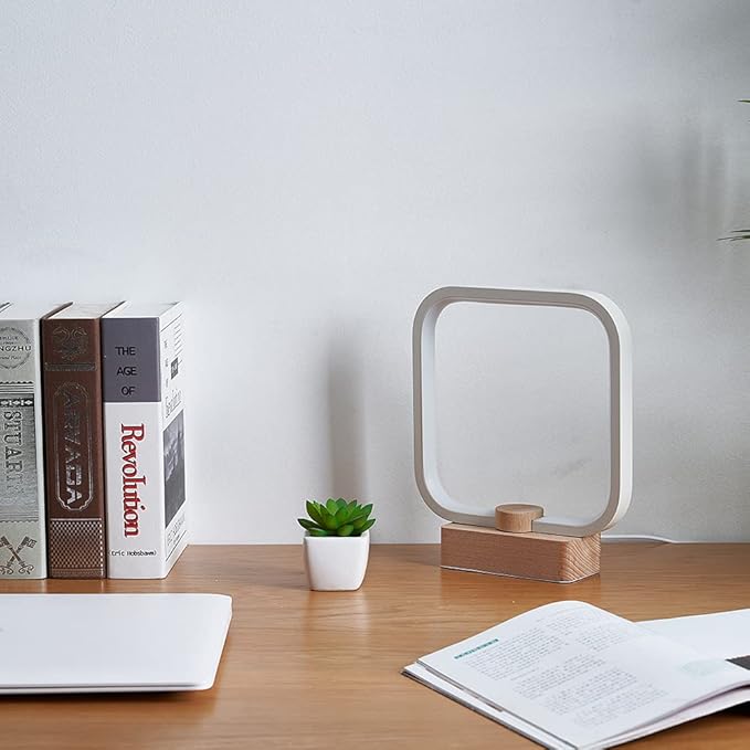 Bedside Table Lamp for Bedroom, 3-Color Temperature Lamp,Bedroom Bedside Night Light, Dimmable Led Lighting, Small Table Lamps for Living Room OfficeCreative Home Decor, Unique House warmging Gift