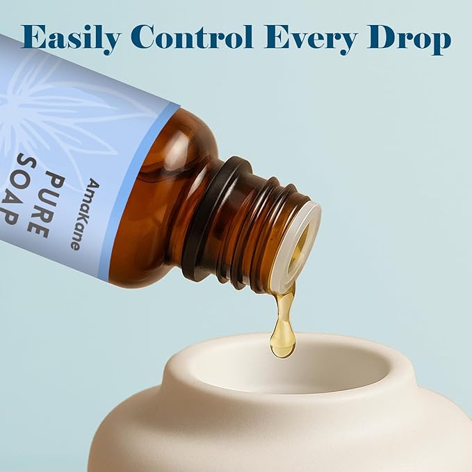 AmaKane Pure Soap Fragrance Oil 30ml, Clean Essential Oil for Laundry, Premium Diffuser Oil for Home, Long-Lasting Aromatherapy Oil for Candle, Soap & DIY Making