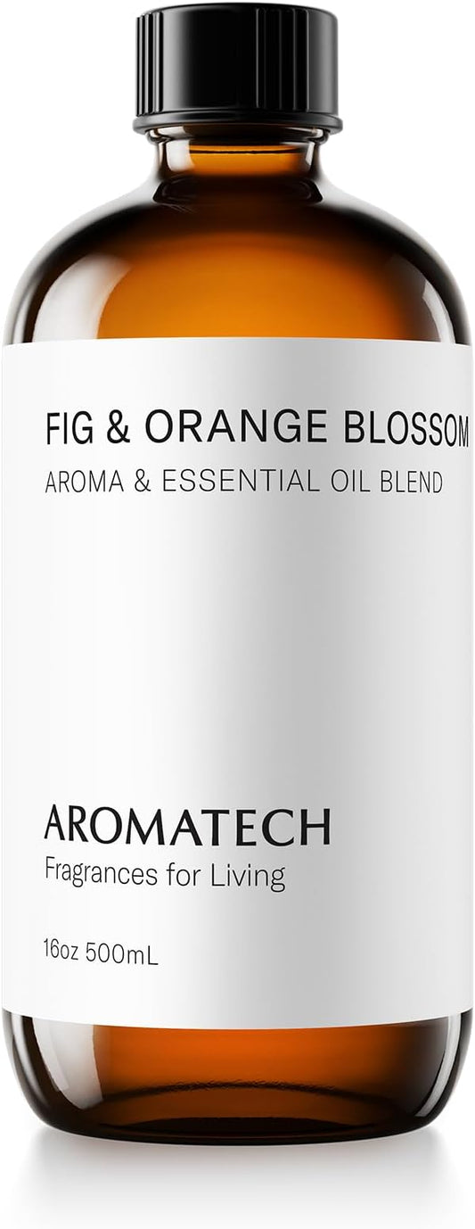 Aromatech Fig & Orange Blossom Aroma Essential Oil Blend: Hotel Inspired Aromatherapy with for Ultrasonic Diffusers & Nebulizers - 16.9 fl oz, 500 mL