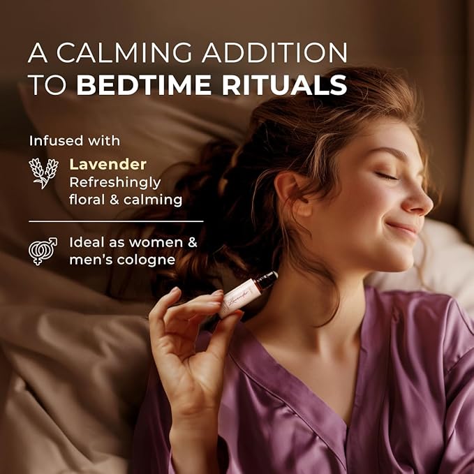 Gya Labs Lavender Essential Oil Roll On - 0.34 Fl Oz - Travel Size Roller for Camping, Skin, Aromatherapy Relief, Convenience