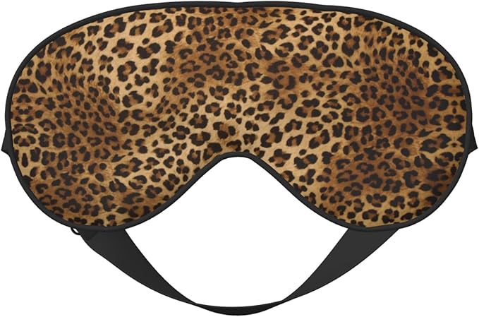 Abstract Brown Leopard Sleep Mask for Sleeping, Soft Comfort Eye Shade, Blackout Eye Cover, Deep Rest, Travel, Nap, Meditation
