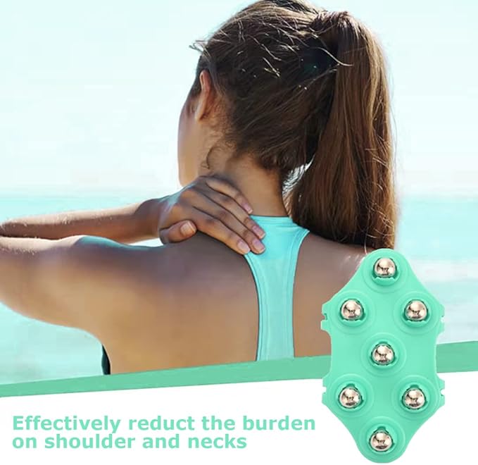 Foot Massage Ball & Foot Rollers 6 in 1 Set with Handheld Roller, Spiky Ball, Lacrosse Ball, Massage Roller, Steel Ball Massager for Relieve Plantar Fasciitis, Deep and Superficial