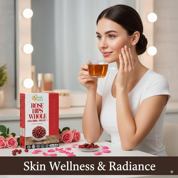 Herbs Botanica Rosehips Dried Rose Hip Herbal Tea, Homemade Sauce, Jellies, Soups, Seasoning, Syrup Vitamin C Rich 100% Naturally Dried Rosa Canina Cynorrhodon 5.30oz | Resealable Kraft Bag