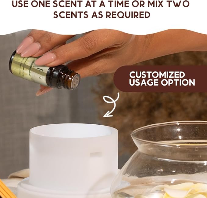 Folkulture Essential Oils for Home | Set of 6 (0.34 fl oz x 6) Sandalwood Essential Oil, Palo Santo Diffuser Oils for Relaxation | Pine & Cedar Oil Scents | Eucalyptus & White Sage Oil for Women