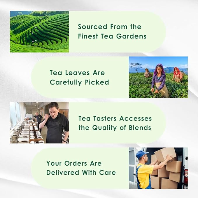 Tealeaf & Co. Tulsi Holy Basil Ashwagandha Green Tea Loose Leaf with Lemon Peel, Lemongrass & Black Pepper - Tulsi Tea with Fresh Herbs and Spices - 50 Servings, Gluten Free (3.52oz/100gm)