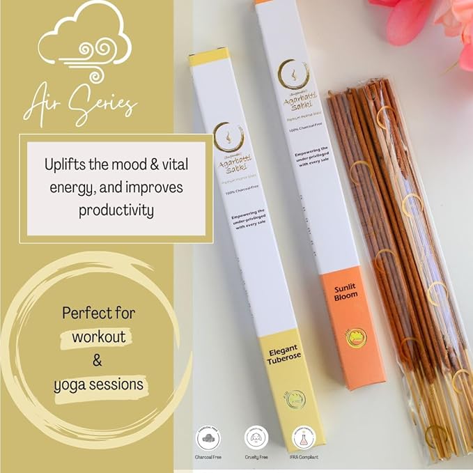 Incense Sticks Agarbatti Sabki - Pack of 6-120 Sticks, Relaxation Spiritual Healing Stress Relief, Premium, Charcoal-Free, Meditation Chakra Reiki Yoga Elements of Nature (Assorted)