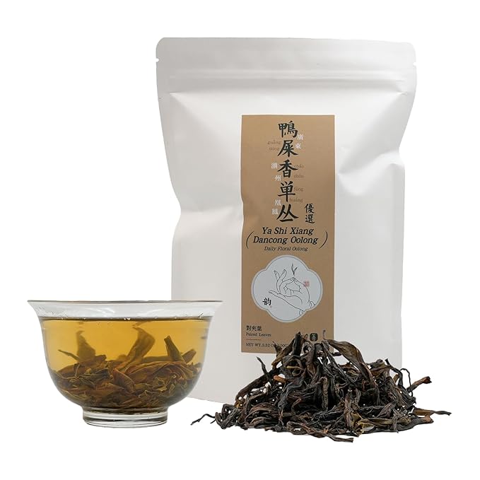 iTeaworld Ya Shi Xiang Dan Cong -Oolong Tea Loose Leaf, Premium Chinese Loose Leaf Tea with Rich Floral Aroma, for Hot and Iced Tea, 2025 Spring Harvest from Chaozhou, Guangdong- Whole Leaf Phoenix Dan Cong Oolong, 3.52oz