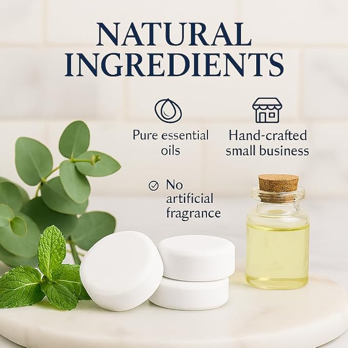 Shower Steamers Aromatherapy, 10Pack - 20g Each, Eucalyptus for Shower Steamer, Shower Bombs Aromatherapy, Self Care Gifts, Mothers Day Gift, Shower Steamers for Women and Men Sinus Relief