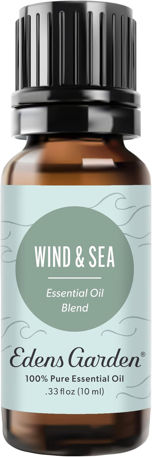 Edens Garden Wind & Sea Essential Oil Blend- 100% Pure Premium Grade, Undiluted, Natural, Therapeutic, Aromatherapy, The Best for Diffusing, Candle, Laundry, Humidifiers 10 ml (.33 fl oz)