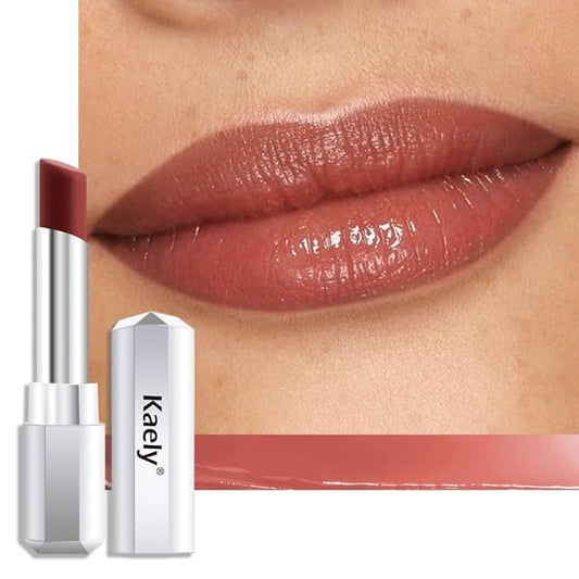 Kaely Raisin Honey Glossy Lipstick for Women, Moisturizing Shine Lipstick for Dry Lips, Hydrating Nourishing Tinted Lip Balm, Sheer Lightweight Lip Gloss Stain Makeup, Vegan & Cruelty-Free, 08