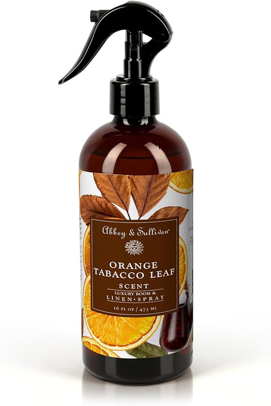 Abbey & Sullivan Linen Spray, Orange Tobacco Leaf, 16 oz.