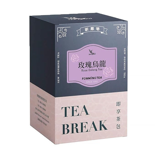Fonming Tea- Rose Oolong Tea Bags – Individually Wrapped – Unsweetened, Light Floral Flavor – Hot or Cold Brew – Slimming & Refreshing Wellness Tea