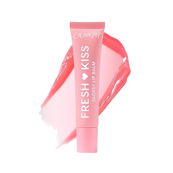 ColourPop Fresh Kiss Glossy Lip Balm - Hydrating Lip Care Enriched with Peptides, Hyaluronic Acid, Shea Butter & Vitamin E for an Ultra-Cushiony Formula - Strawberry Milk (0.49 oz)