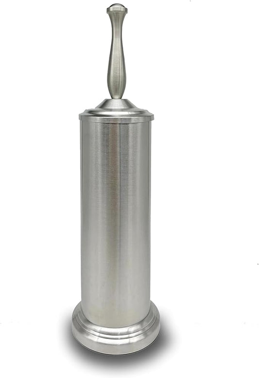 Brushed Nickel Toilet Bowl Brush with Holder, Durable Bathroom Cleaning Tool, Modern Design for Easy Toilet Maintenance, Bathroom Cleaner Brush for Efficient Cleaning and Hygiene
